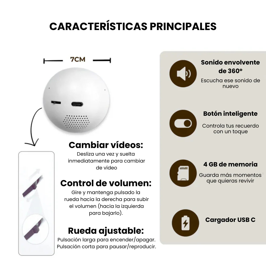 Esfera de Vídeo - Tus momentos, en cualquier lugar.